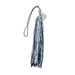 Utah State navy and white souvenir bling tassel